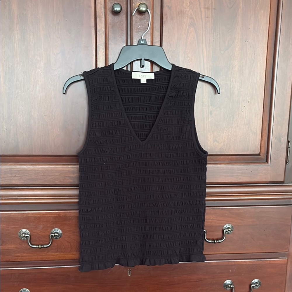 Loft smocked top